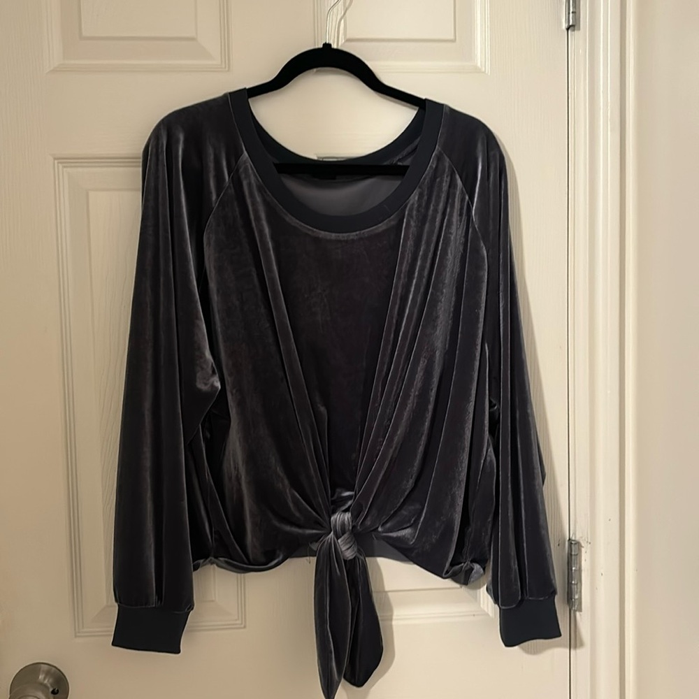 Velvet Long Sleeved Top